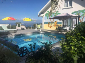 St Leu -Villa d'artiste, superbe vue mer, piscine chauffée